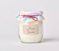 Bougie parfumée - Monoï Jasmin - pot de yaourt 100g