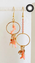 Boucles d’oreilles dépareillées asymétriques - ENORA