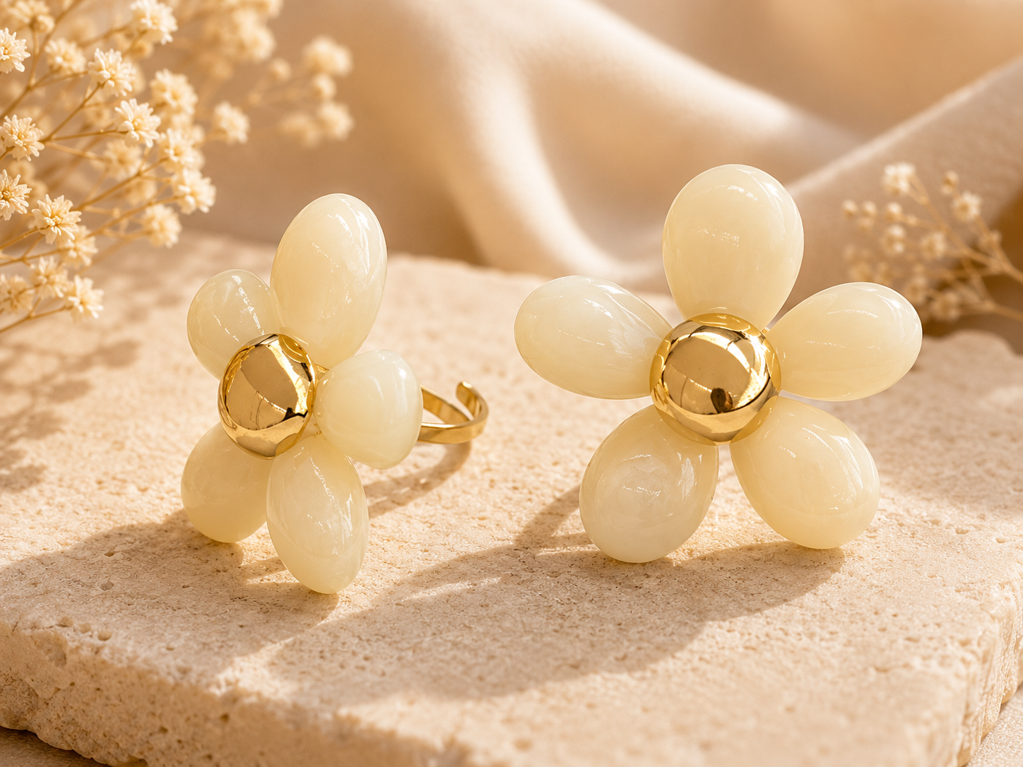 Bague fleur doré Mina