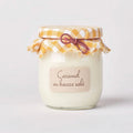 Bougie parfumée - caramel au beurre salé - pot de yaourt 100g