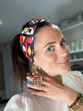 Bandeau style africain ethnique + boucles d’oreilles souples