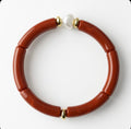 Bracelet perles - rouge