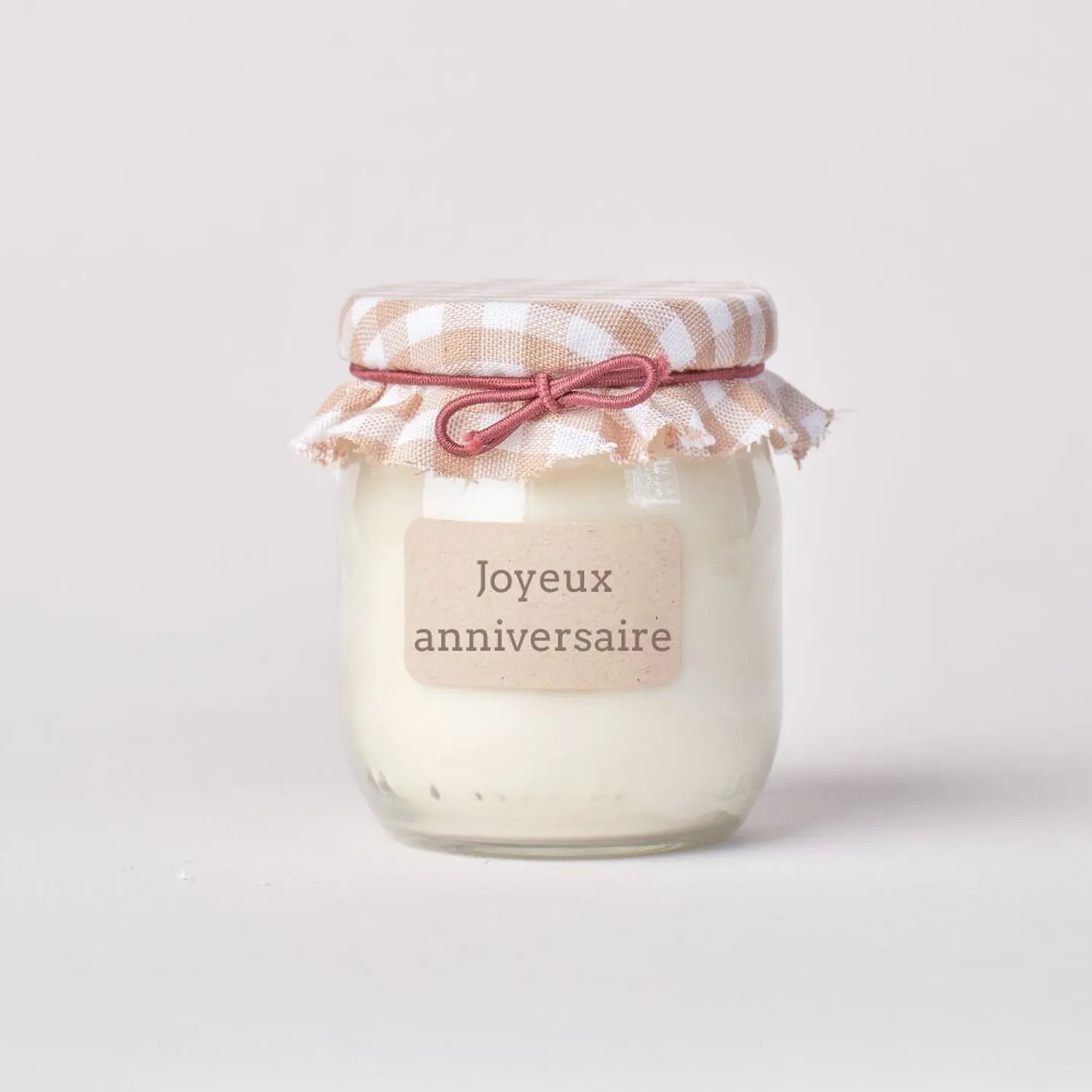 Bougie parfumée à message - Joyeux anniversaire