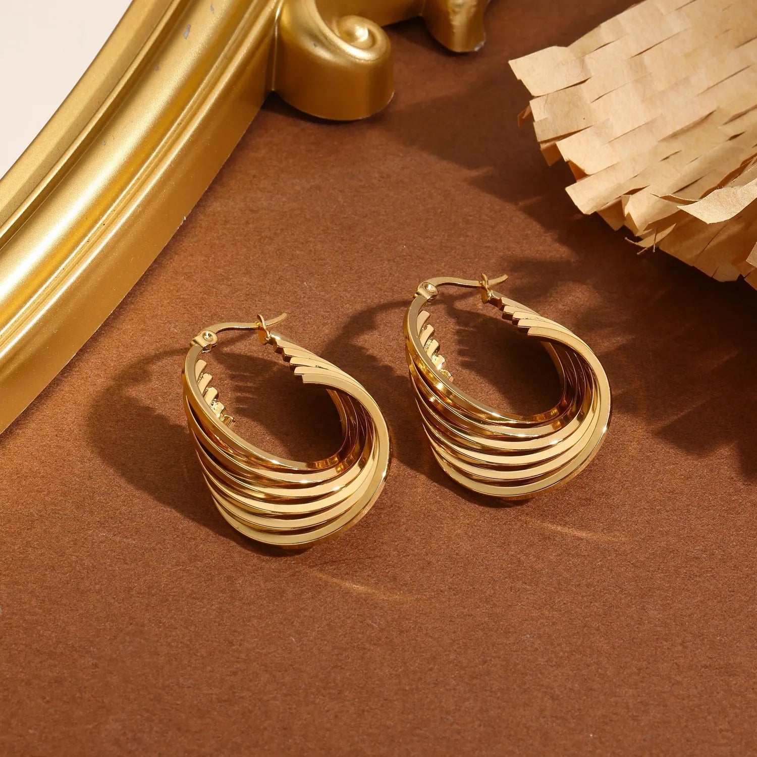 Boucles d’oreilles torsadées