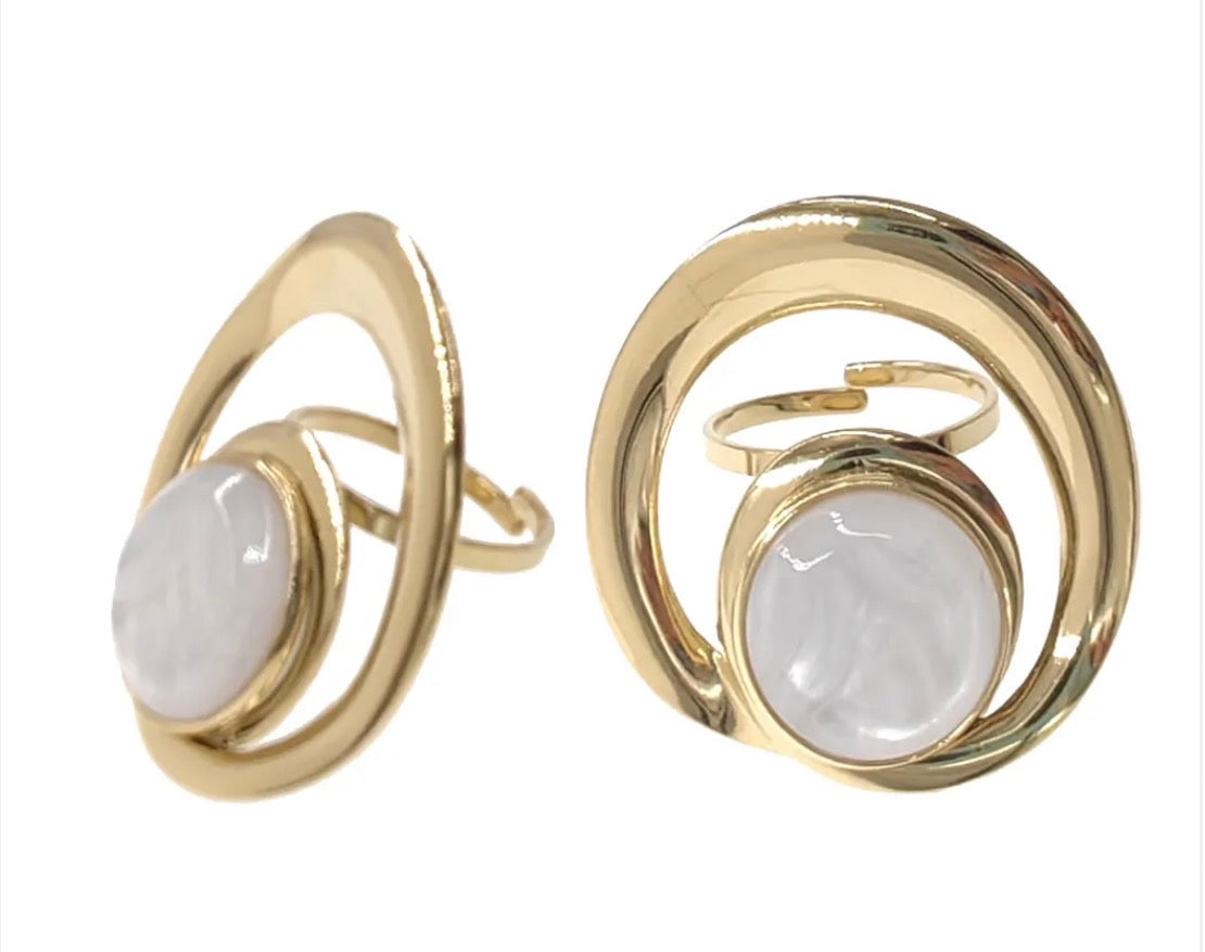 Bague doré Eva