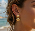 Boucles d’oreilles coquillage doré
