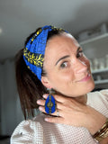 Bandeau style africain ethnique + boucles d’oreilles souples