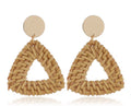 Boucles d’oreilles fantaisie en osier