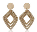 Boucles d’oreilles fantaisie en osier