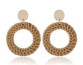 Boucles d’oreilles fantaisie en osier