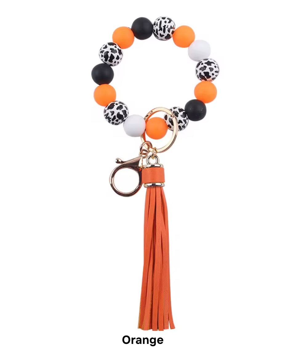 Porte clé bracelet- Orange