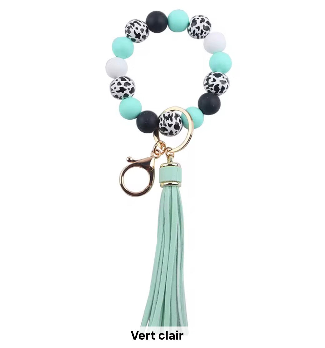 Porte clé bracelet - vert