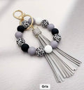 Porte clé bracelet - gris