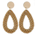 Boucles d’oreilles fantaisie en osier