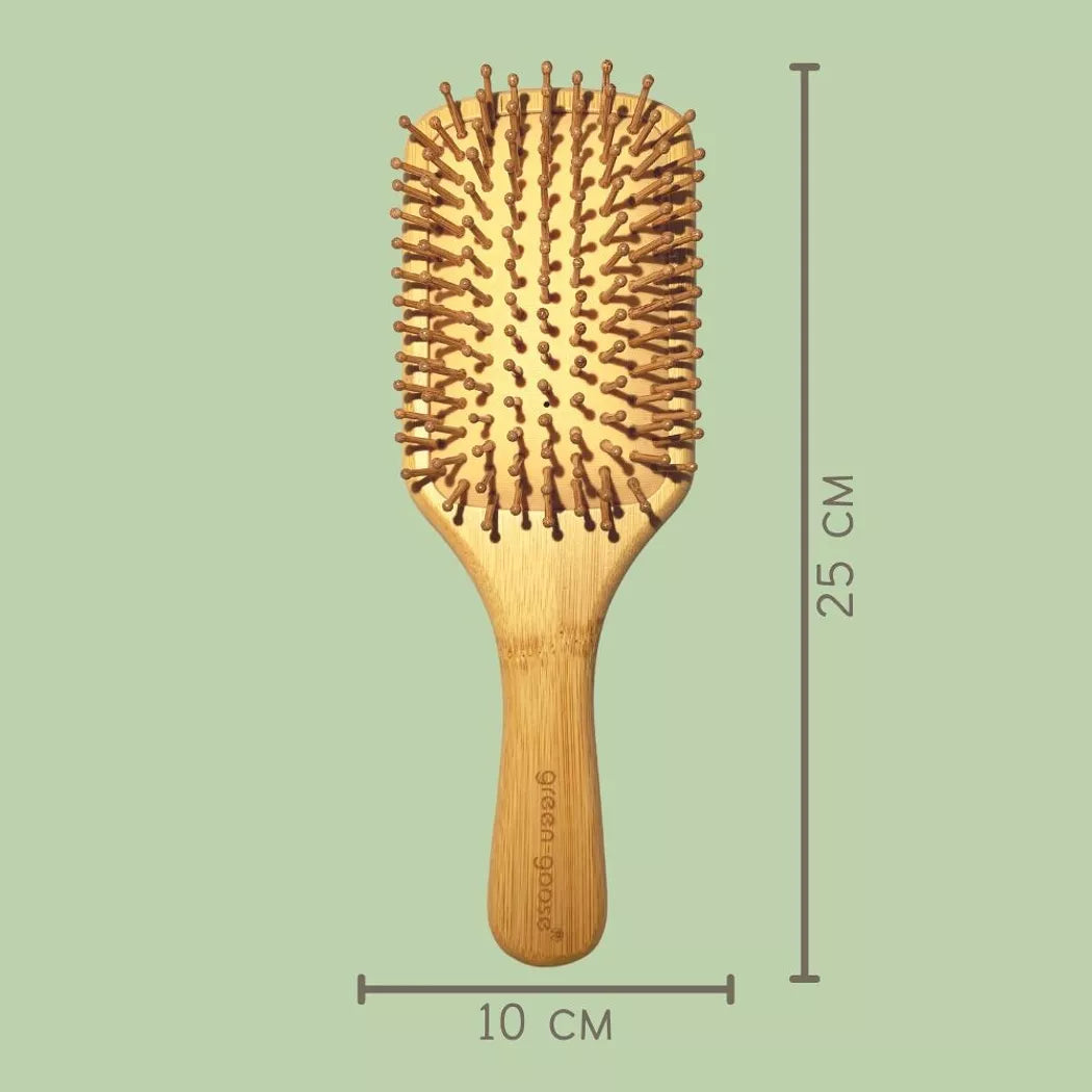 Brosse cheveux en bambou XL
