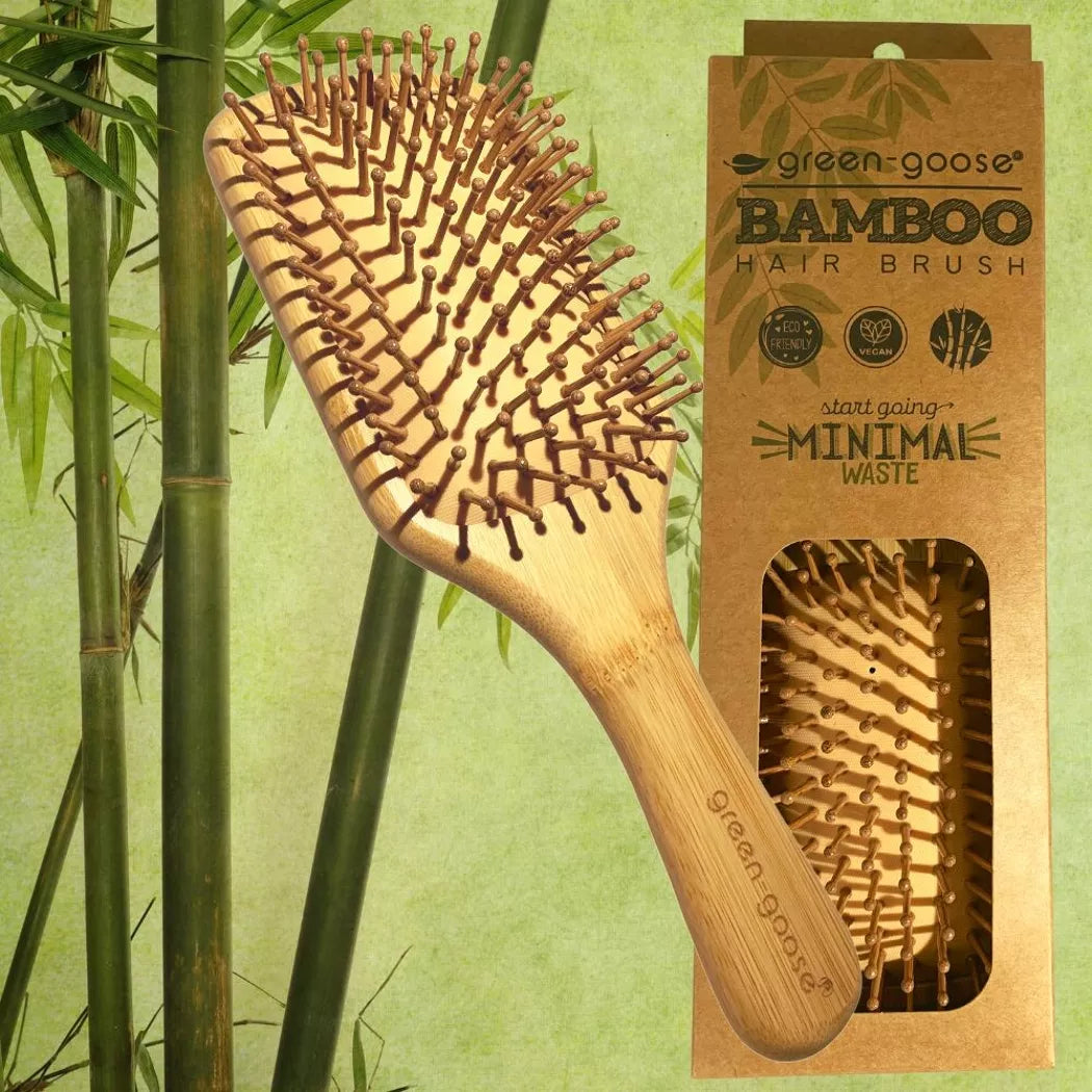 Brosse cheveux en bambou XL