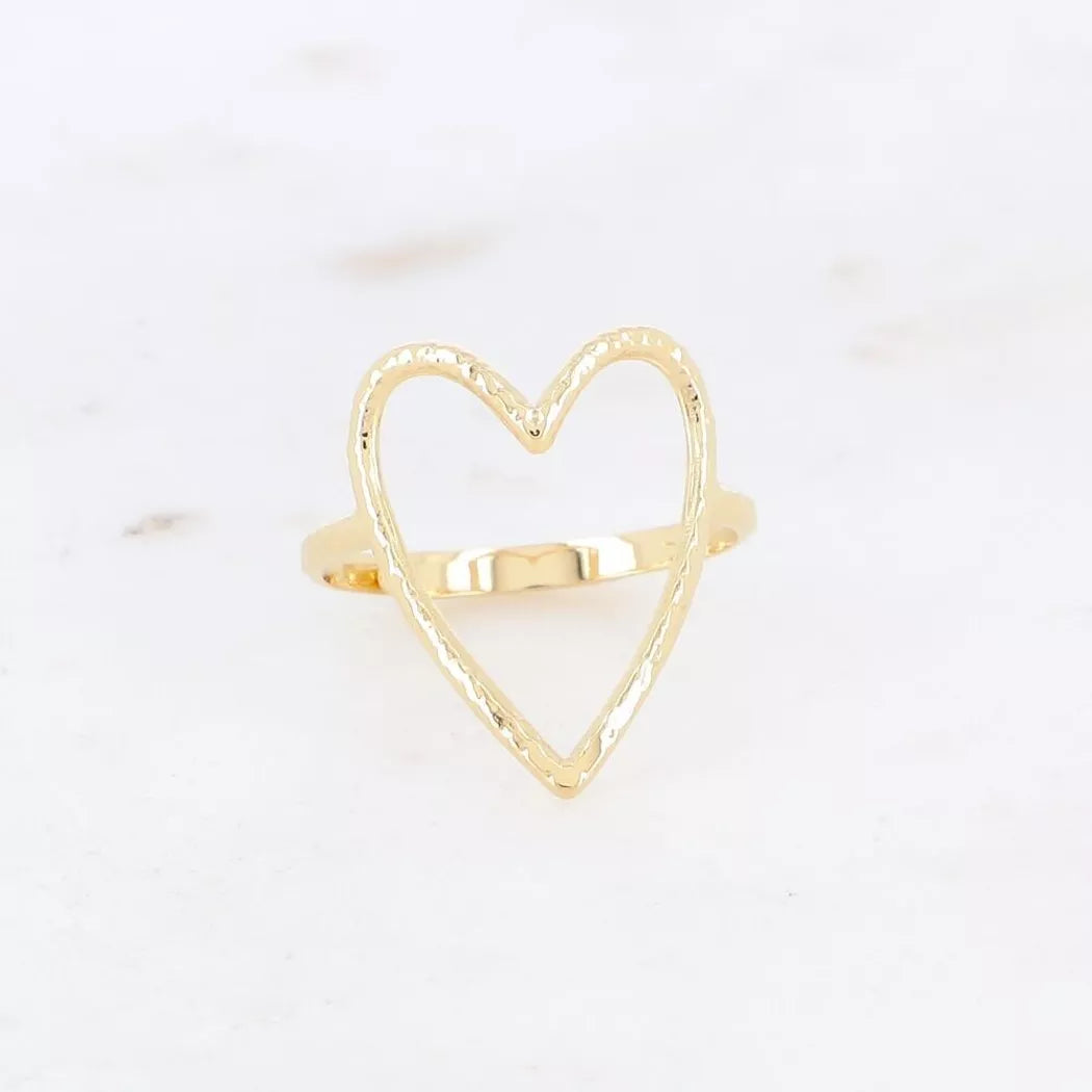 Bague - coeur ajouré
