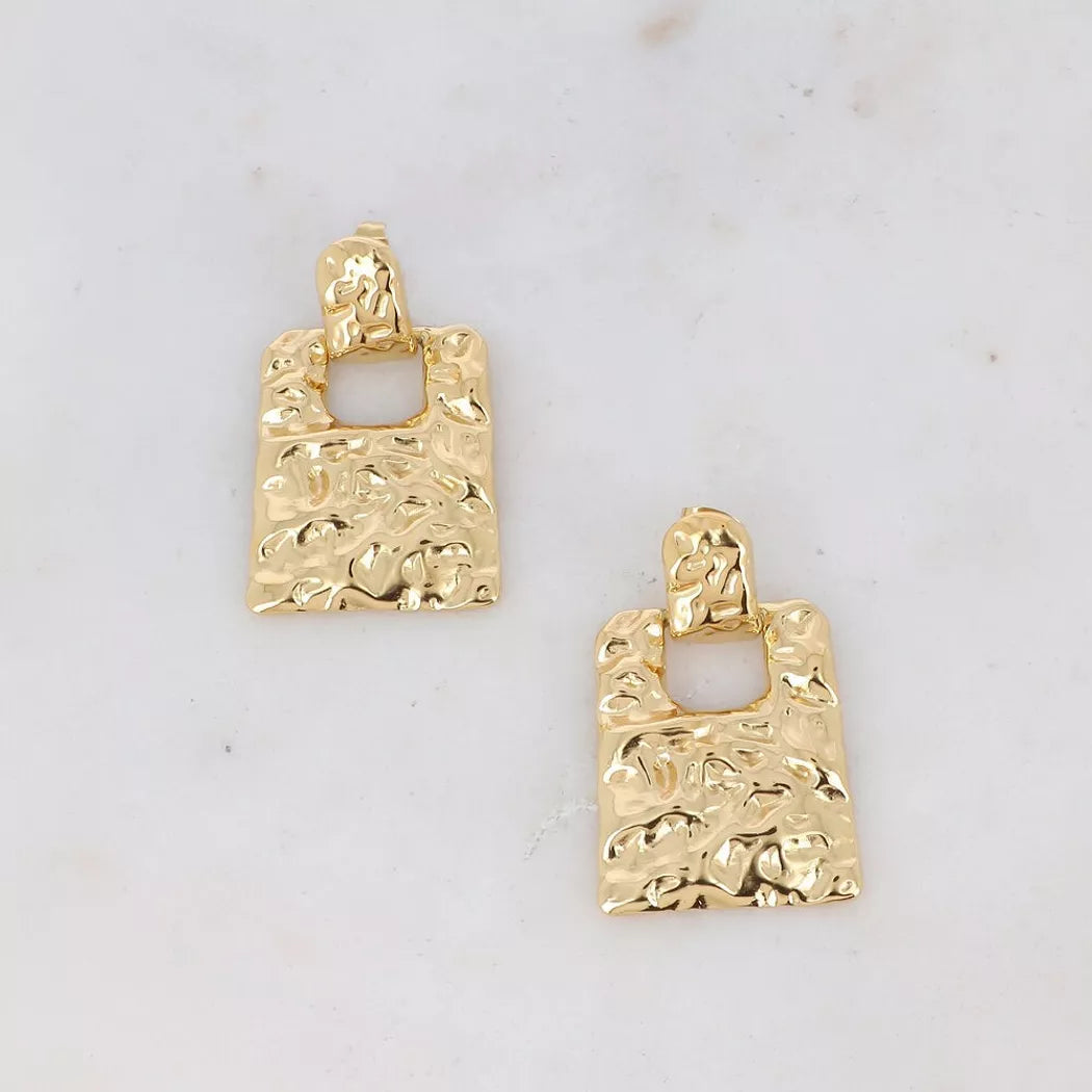 Boucles pendantes Shelly - 2 pièces martelées