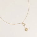 Collier lune / soleil - doré