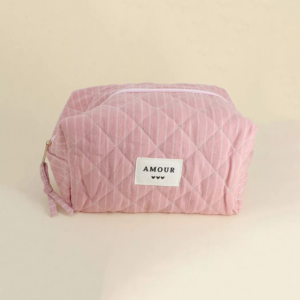 Trousse de toilette - vieux rose