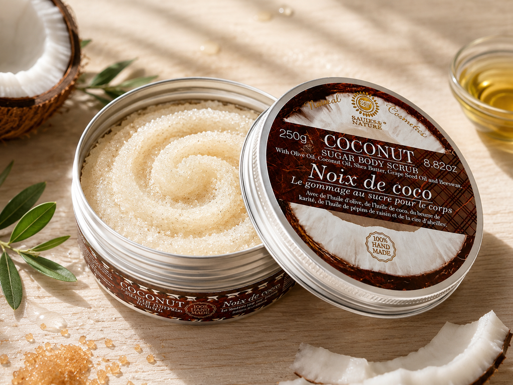 Gommage corps au sucre - Noix de coco
