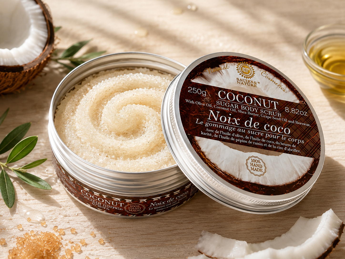 Gommage corps au sucre - Noix de coco
