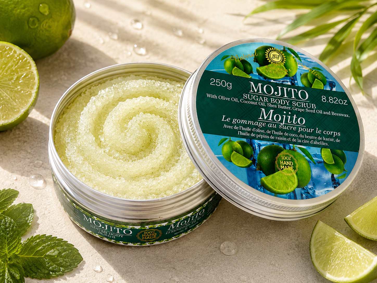 Gommage corps au sucre - Mojito