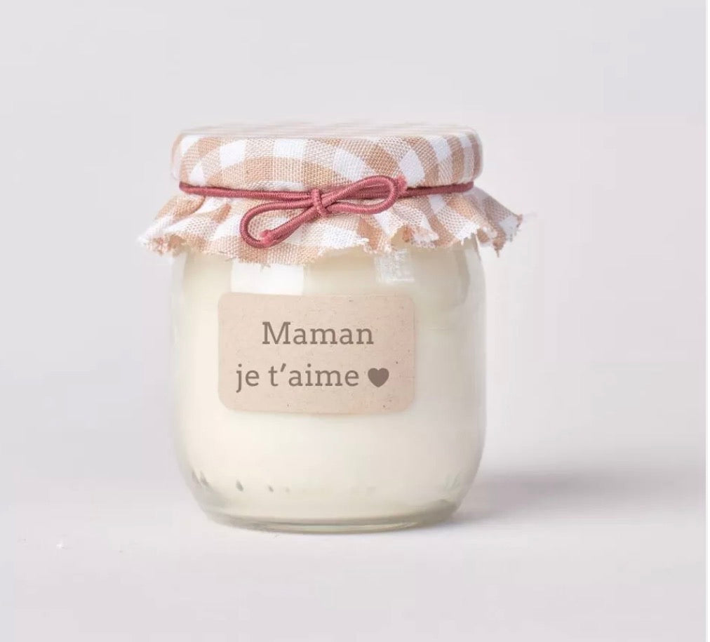 Bougie parfumée à message - maman je t’aime