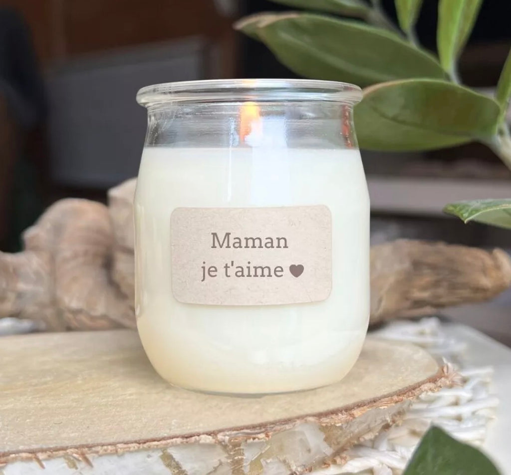 Bougie parfumée à message - maman je t’aime