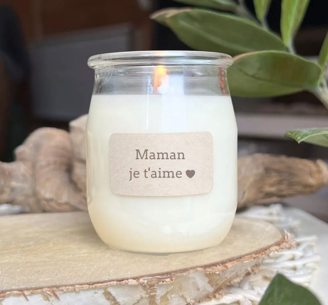 Bougie parfumée à message - maman je t’aime